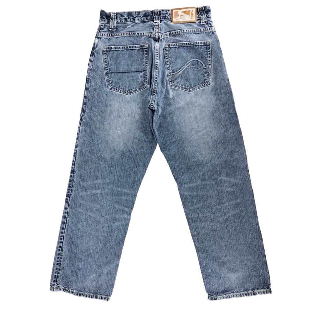 Y2K Drunknmunky denim wide leg jeans 2000s vintage